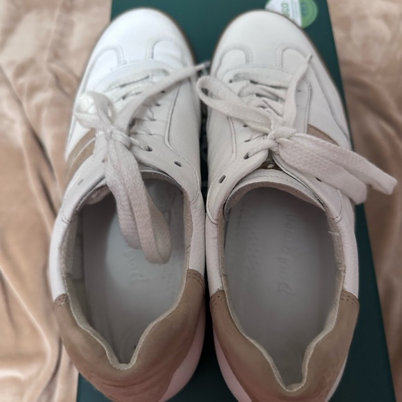 Paul Green Tilly White Sabbia Combo Leather Sneakers 8 - Picture 5 of 6